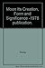 The Moon: It's Creation, Form and Significance by John C. Whitcomb, Donald B. De Young (1978) Hardcover