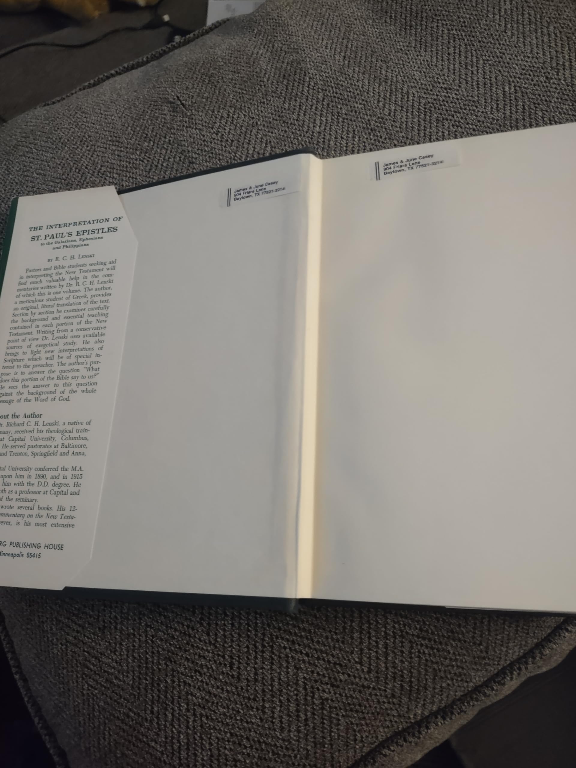 The interpretation of St. Paul's Epistle to the Romans (His Commentary on the New Testament)