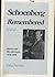 Schoenberg Remembered by Dika Newlin
