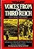 Peter Pechel Johannes Steinhoff / Voices from the Third Reich An Oral History [Hardcover] Johannes Steinhoff, Peter Pechel, and Dennis Showalter