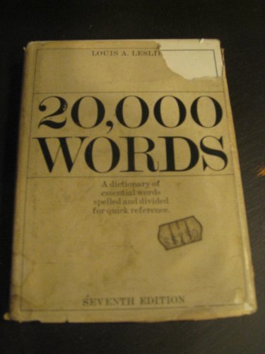 20,000 Words: Spelled and Divided for Quick Reference (Hardcover)