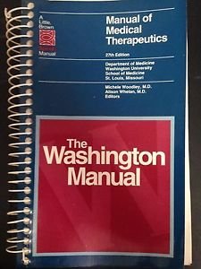 The Washington University Manual of Medical Therapeutics (Spiral-bound)