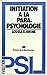 Initiation à la parapsychol...