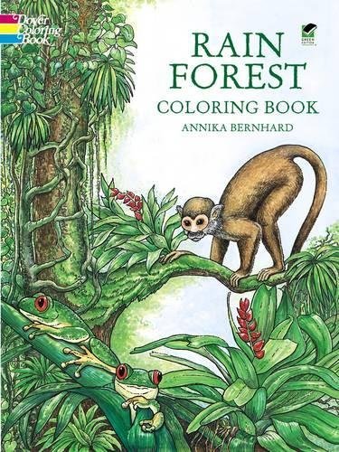 Rain Forest Coloring Book (Dover Nature Coloring Book) by Bernhard, Annika (2000) Paperback