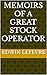 Memoirs of a Great Stock Operator