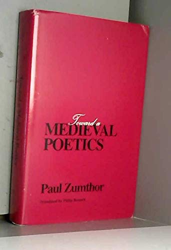 Toward A Medieval Poetics (Hardcover)