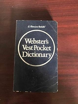 Webster's Vest Pocket Dictionary