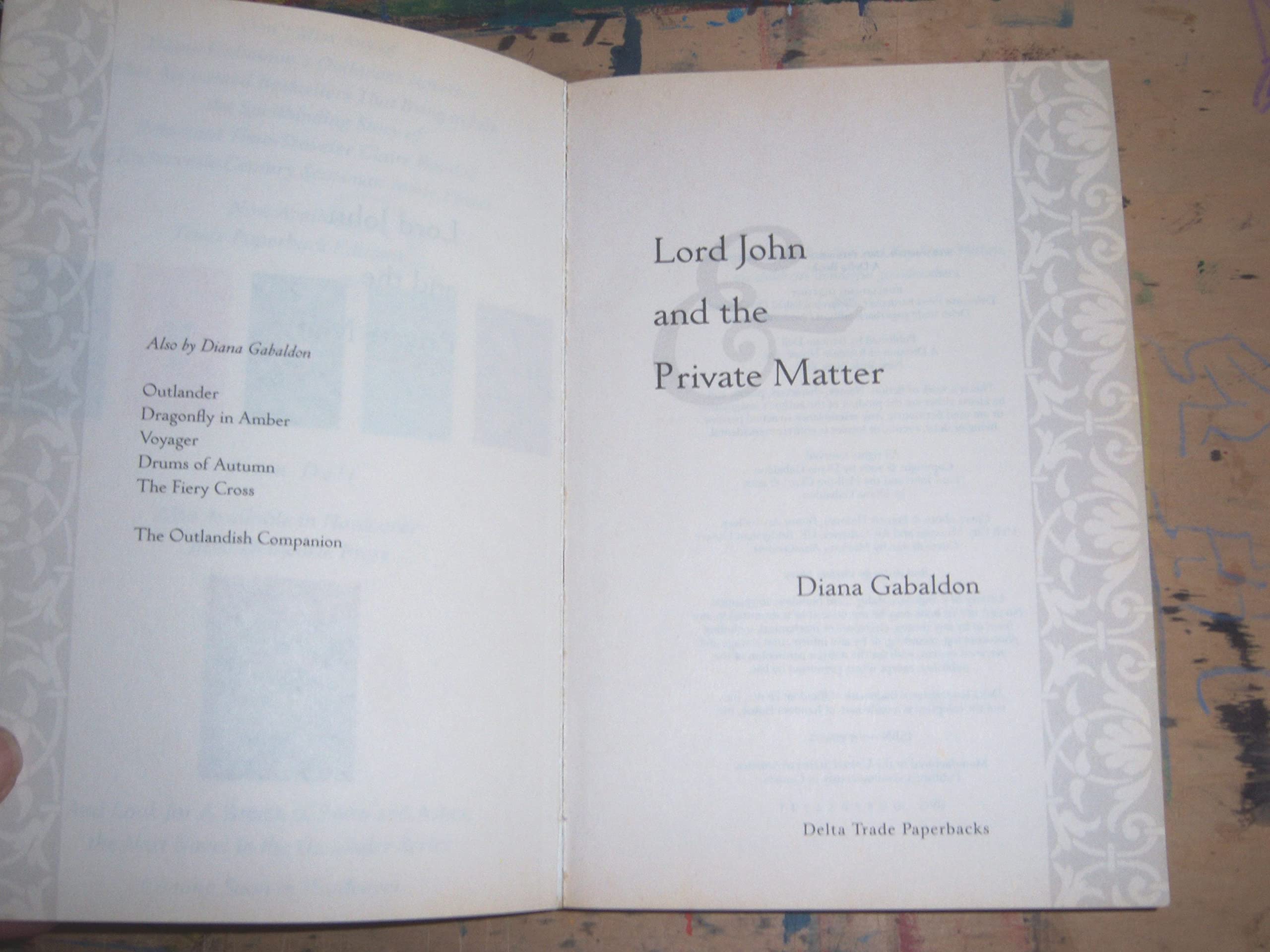 LORD JOHN AND THE PRIVATE MATTER