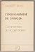 L'enseignement de Spinoza: ...