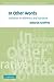 In Other Words: Variation in Reference and Narrative (Studies in Interactional Sociolinguistics) by Deborah Schiffrin (2006-02-20)