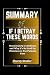 SUMMARY OF IF I BETRAY THES...