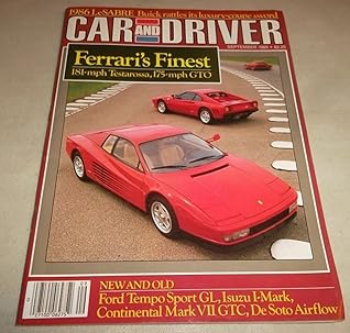 Car & Driver Magazine, September 1985 (Ferrari Testa Rossa, Buick LaSabre, Continental Mark VII, Isuzu I-Mark)