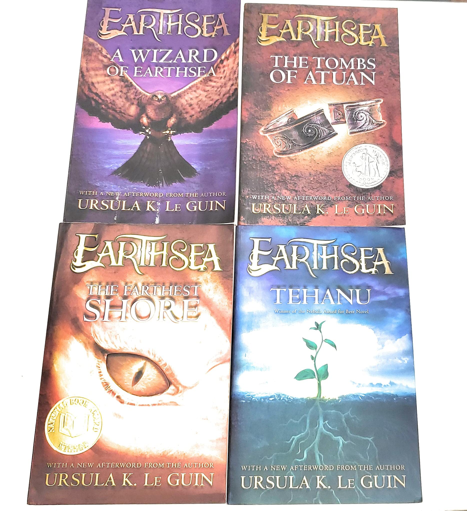 Earthsea Series Books 1-4 - A Wizard of Earthsea, The Tombs of Atuan, The Farthest Shore, and Tehanu