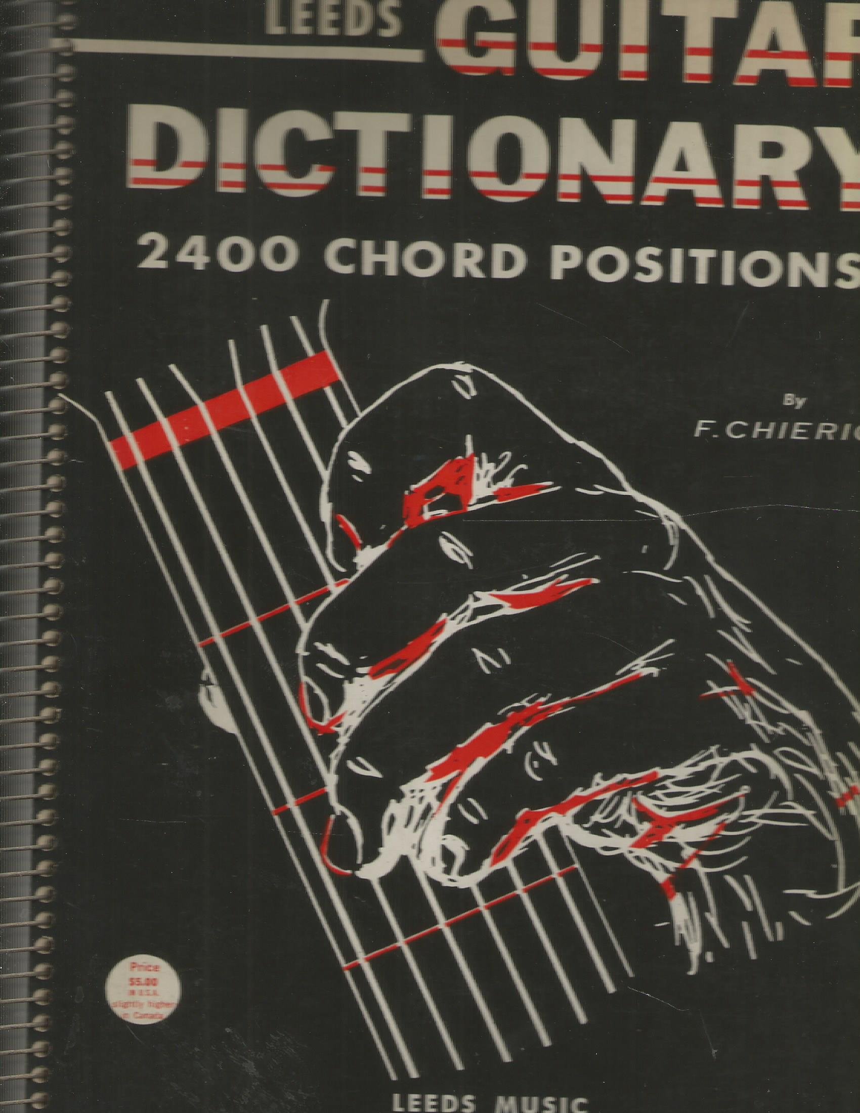 Guitar Dictionary 2400 Chord Postions (Paperback)