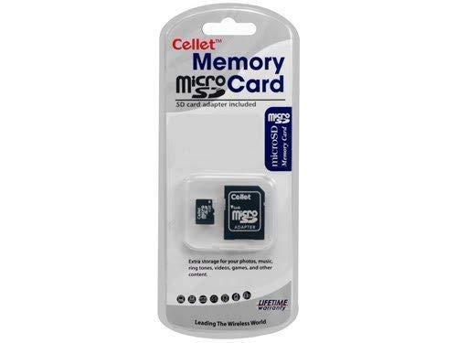 Cellet 4GB MicroSD for Motorola DEXT MB200 Smartphone custom flash memory, high-speed transmission, plug and play, with Full Size SD Adapter. (Retail Packaging)