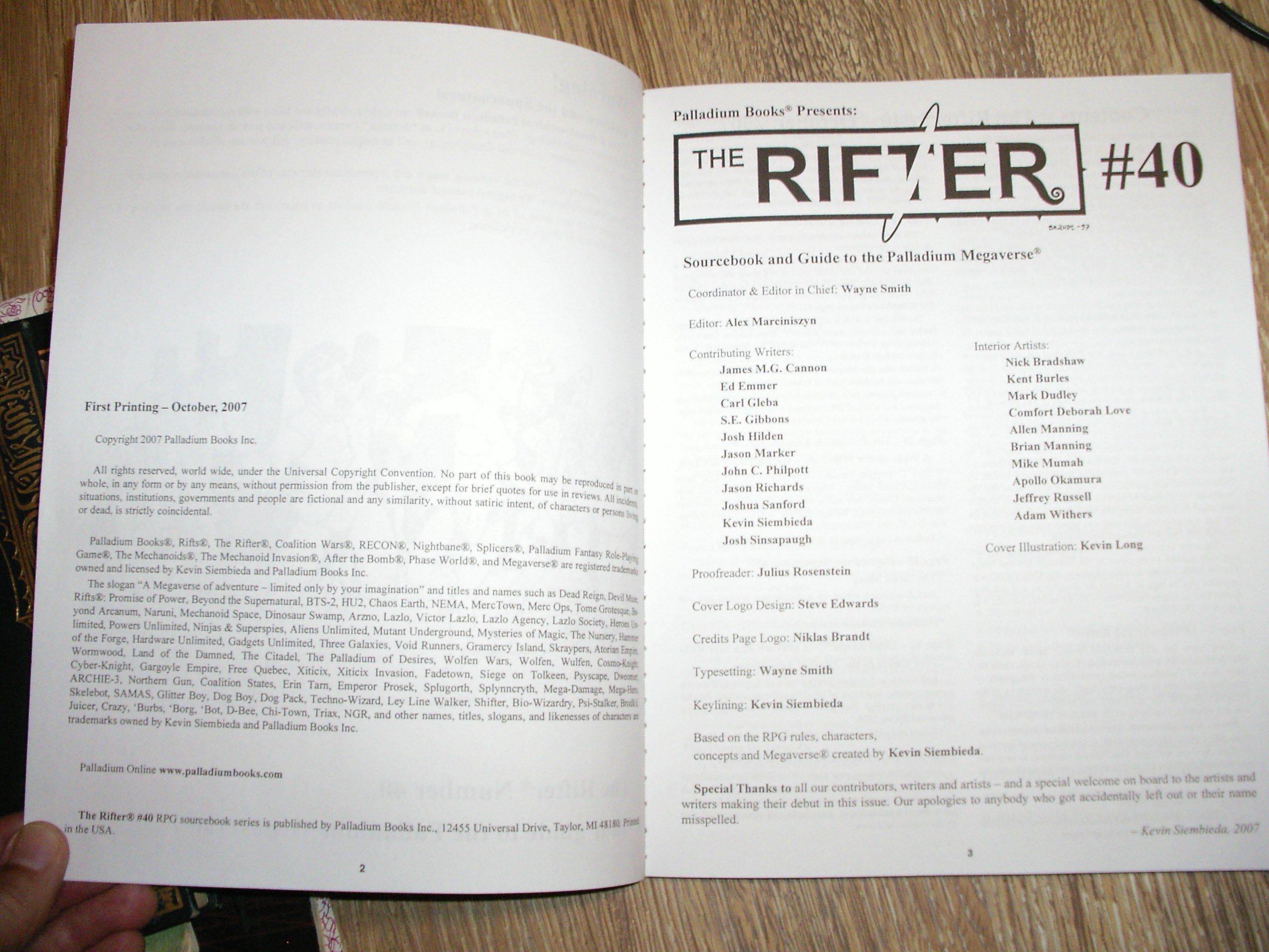 The Rifter #40 ( Your Guide to the Megaverse )