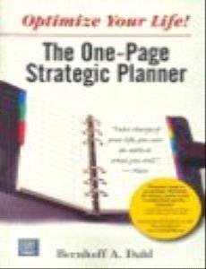 Optimize Your Life: The One-Page Strategic Planner (Paperback)