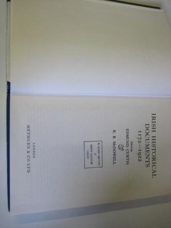 Irish Historical Documents 1172-1922 (Hardcover)