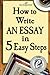 [How to Write an Essay in F...