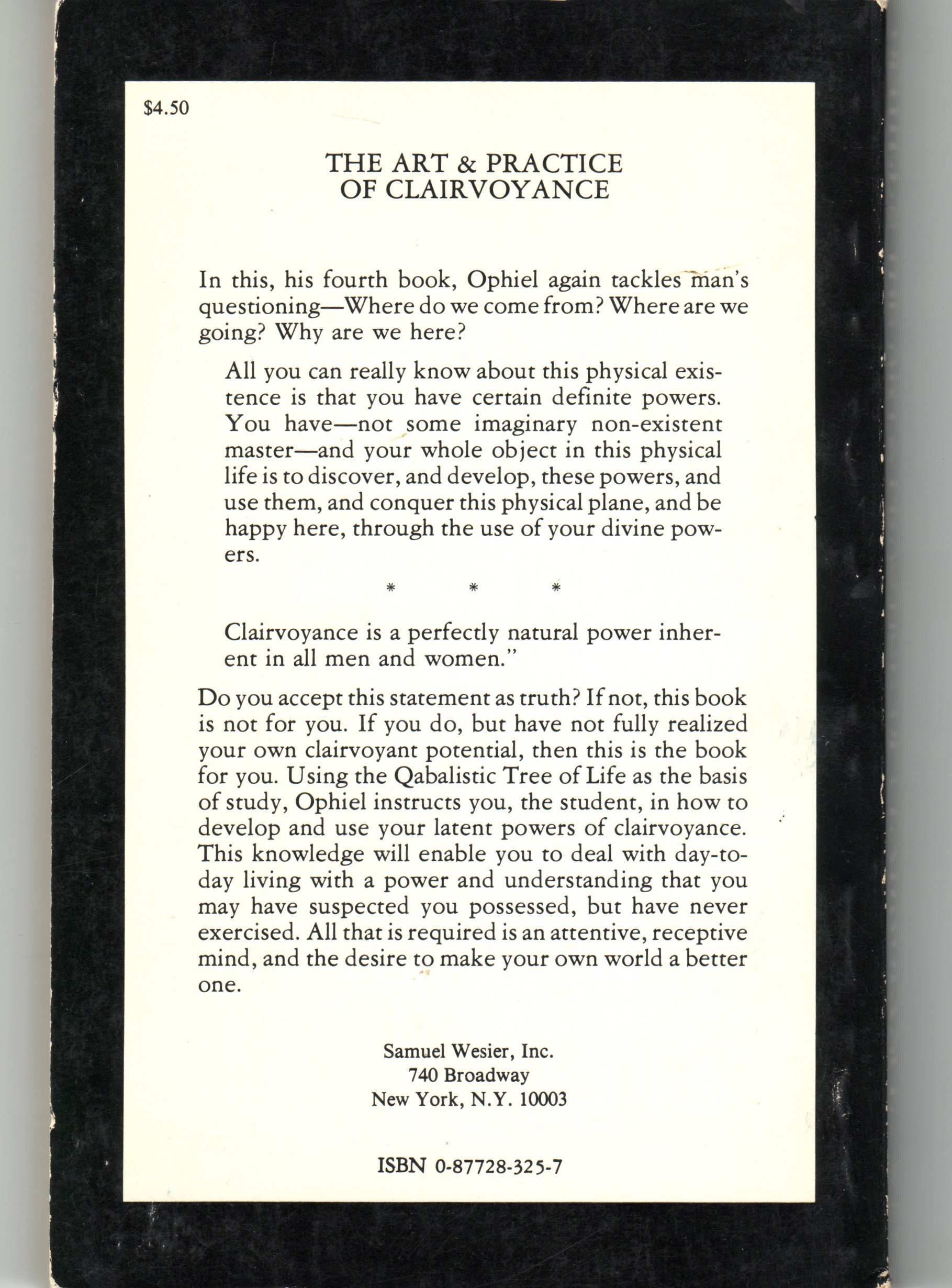 The Art and Practice of Clairvoyance (Paperback)
