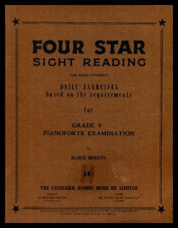 FOUR STAR SIGHT READING FOR PIANO STUDENTS - Daily Exercises Based on the Requirements for Grade V Pianoforte Examination (Paperback)