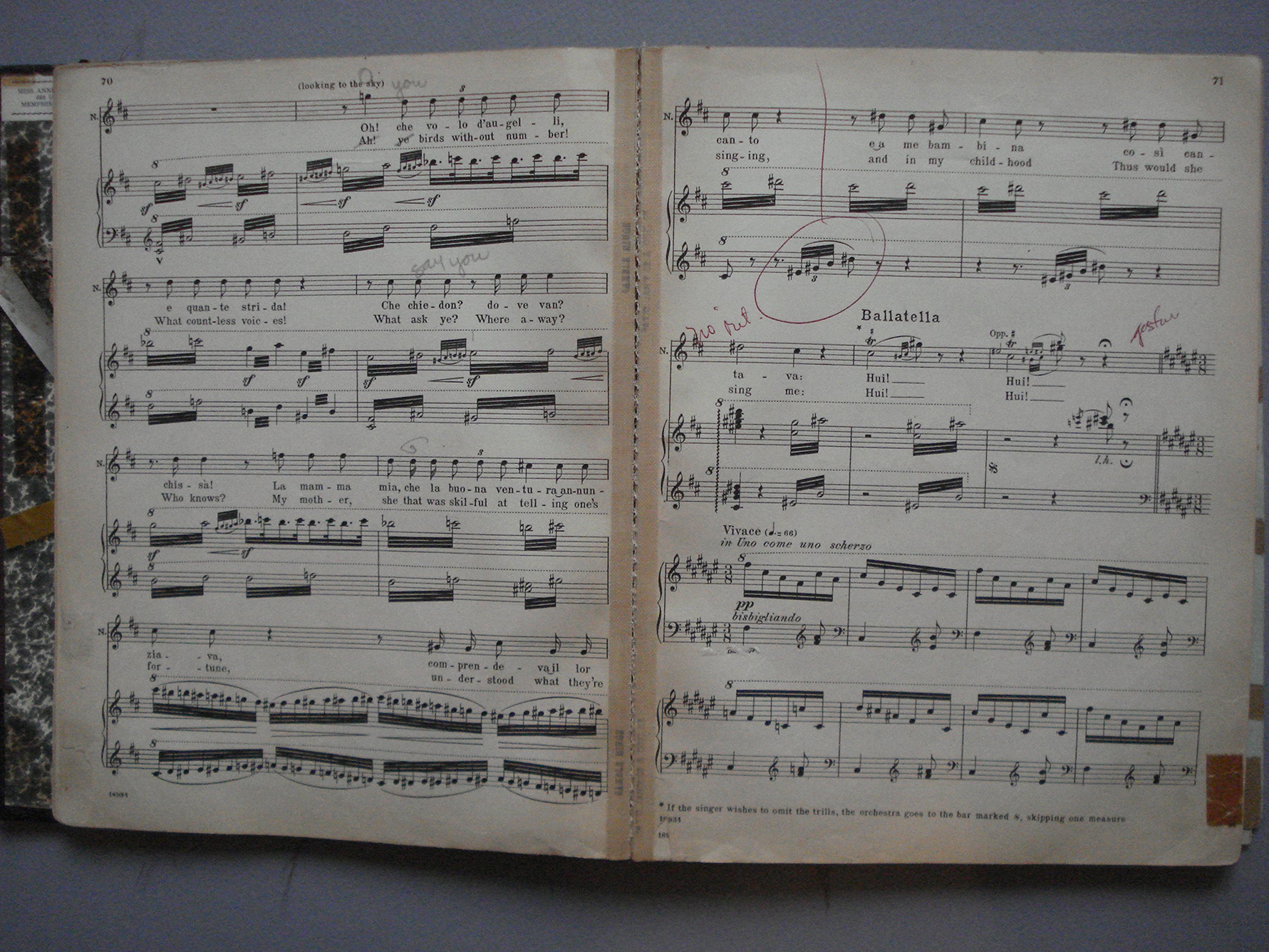 Pagliacci (Punchinello), R. Leoncavallo