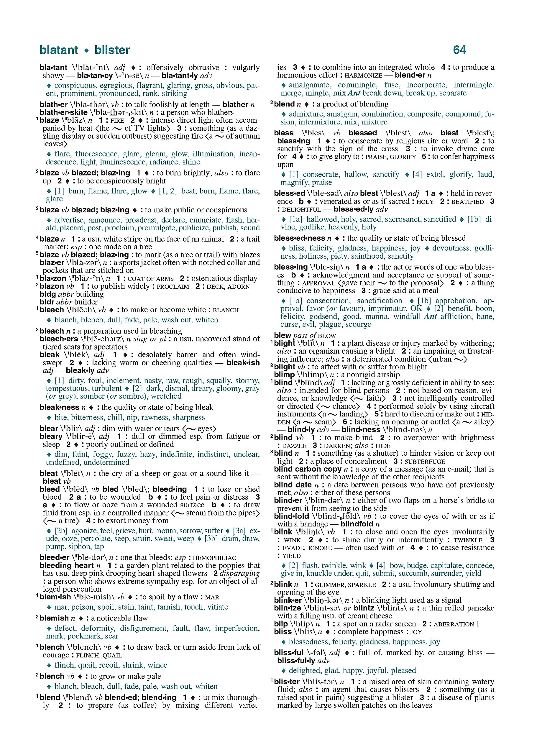 Webster's All-In-One Dictionary and Thesaurus, Third Edition, Newest Edition (Hardcover)