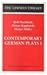 Contemporary German Plays I...