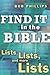 Find It in the Bible: Lists, Lists, and Lists by Bob Phillips (2004-09-01)