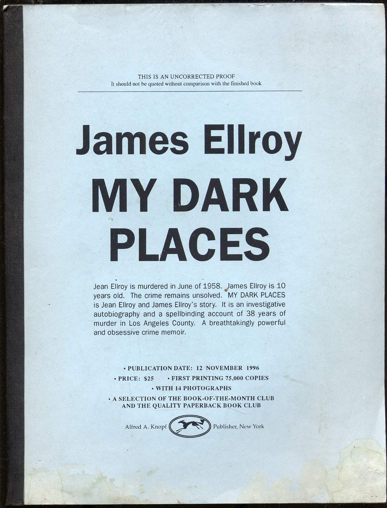 MY DARK PLACES.