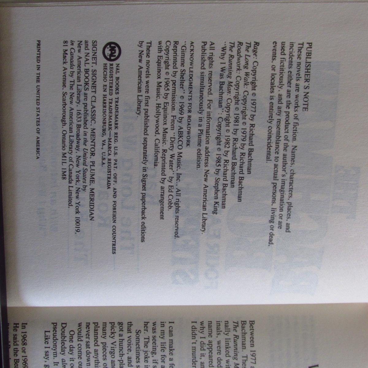 The Bachman Books