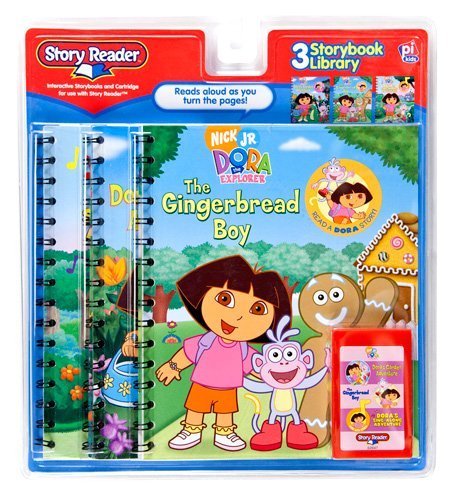 Story Reader 3-Book Dora the Explorer Library: Dora's Garden Adventure; The Gingerbread Boy; Dora's Sing Along Adventure (Spiral-bound)