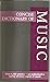 Concise Dictionary of Music