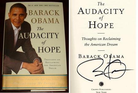 The Audacity of Hope - Barack Obama - TRUE FIRST EDITION, FIRST PRINTING