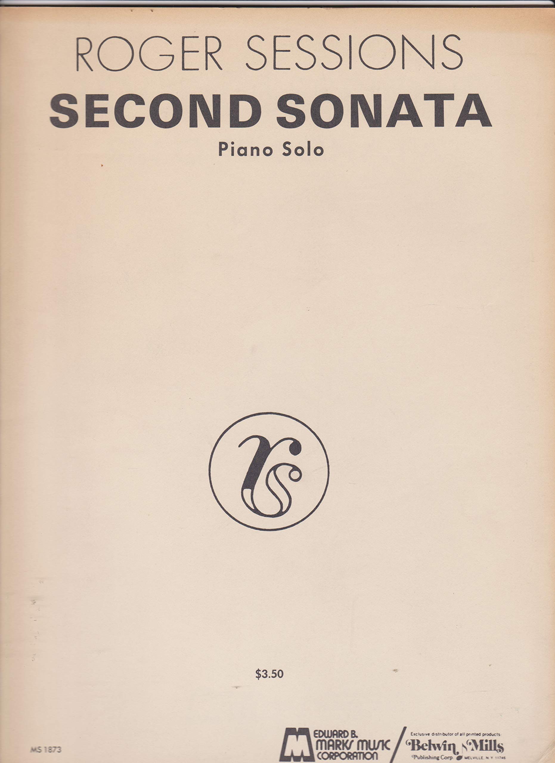 Second Sonata. Piano solo (Contemporary Composers Series)