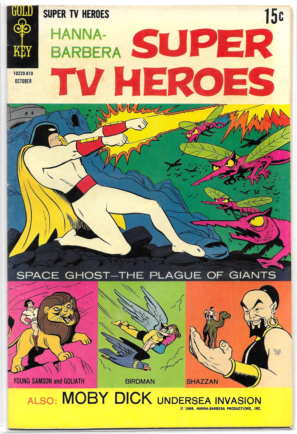 Hanna-Barbera Super TV Heroes #3 - Gold Key Comics 1968 - Space Ghost, Birdman, Shazzan, Young Samson & Goliath (Comic)