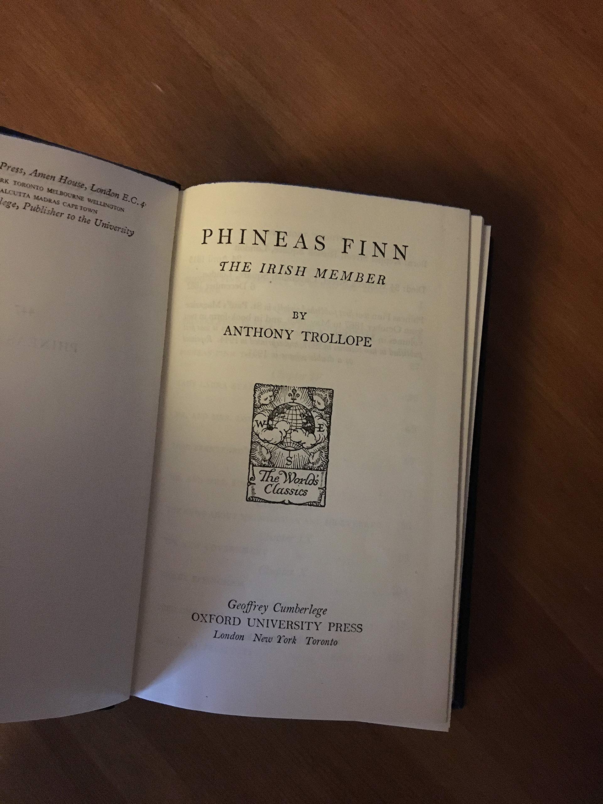 Phineas Finn, The Irish Member