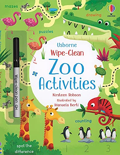 Wipe-Clean Zoo Activities (Paperback)