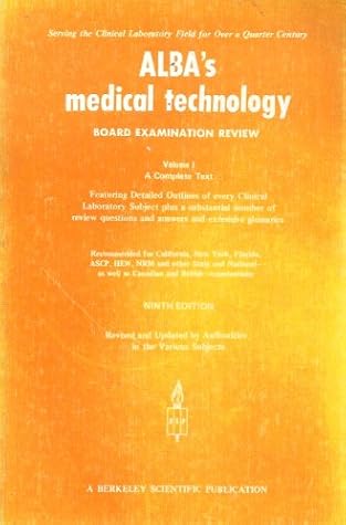 Alba's Medical Technology Board Exam Review, 1