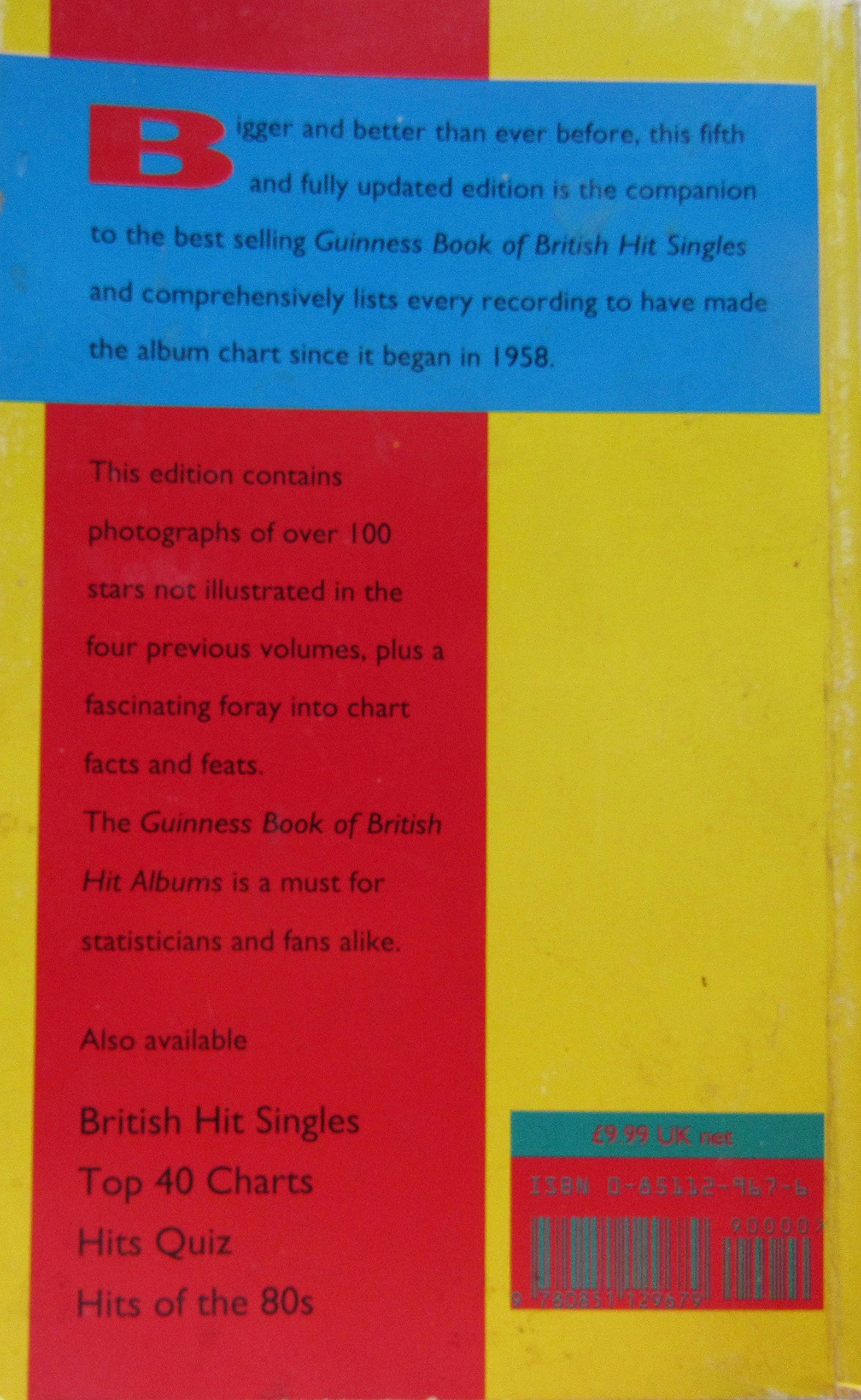 Guinness Book of British Hit Albums 5th edition: 1993 (Paperback)