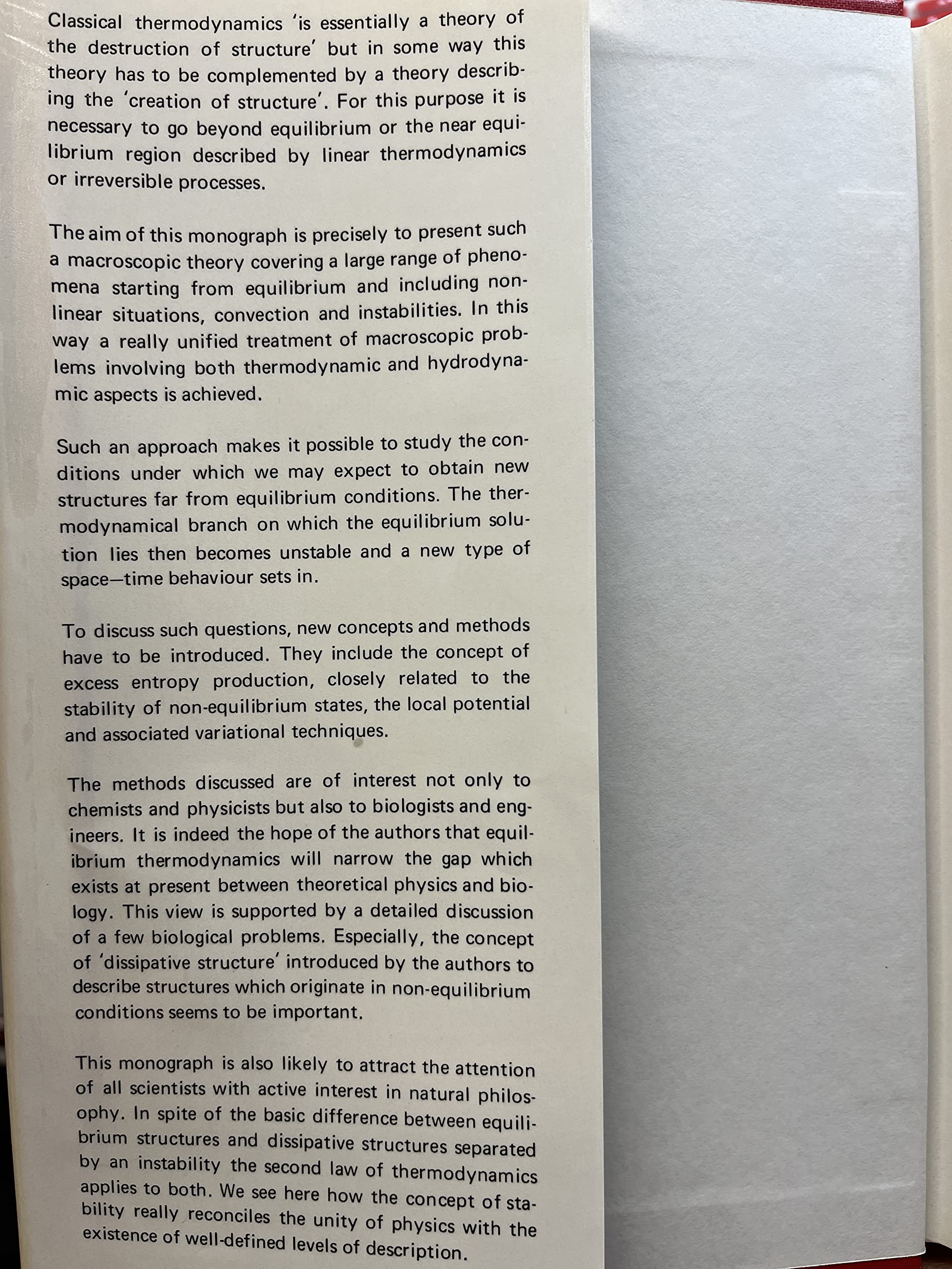 Thermodynamic Theory of Structure, Stability and Fluctuations (Hardcover)