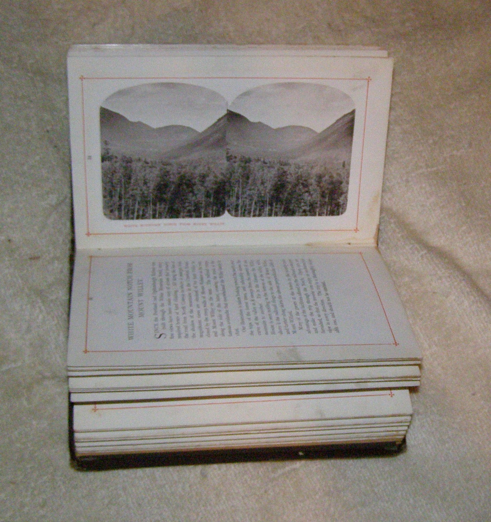 Gems of American Scenery, consisting of Stereoscopic Views among the White Mountains. With descriptive text. Illustrations by the Albertype Process. (Hardcover)