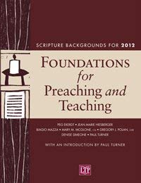 Foundations for Preaching and Teaching: Scripture Backgrounds for 2012 (Paperback)