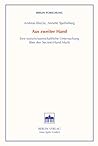 Aus zweiter Hand: Eine sozialwissenschaftliche Untersuchung über den Second-Hand-Markt in Berlin/West (Berlin Forschung) (German Edition)