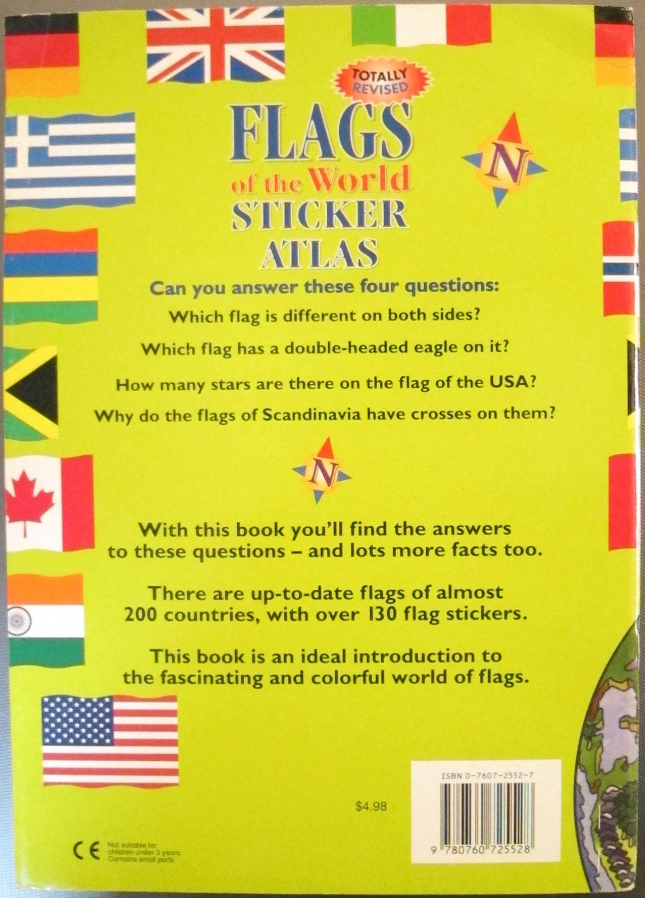 Flag Sticker Atlas (Hardcover)