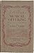 J.S. Bach's Musical offering;: History, interpretation, and analysis,