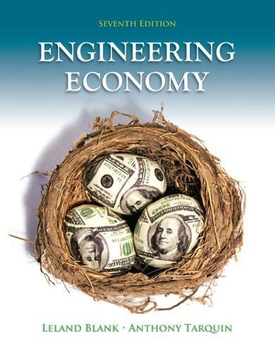 Engineering Economy by Blank, Leland Published by McGraw-Hill Science/Engineering/Math 7th (seventh) edition (2011) Hardcover
