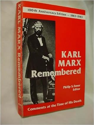 Karl Marx Remembered: Comments at the Time of his Death
