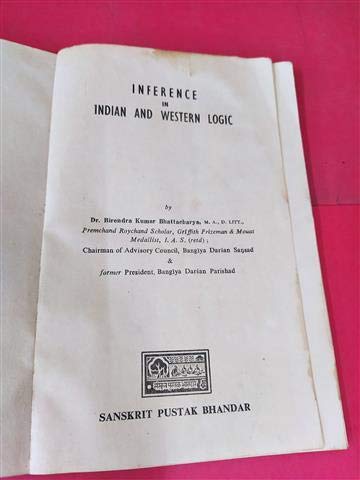 Inference In Indian And Western Logic (Paperback)