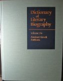 DLB 176: Ancient Greek Authors (Dictionary of Literary Biography, 176)
